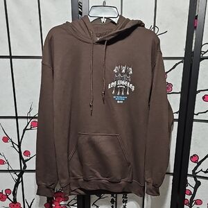Popular Poison Los Angeles Self Made Club Dobermann Brown Hoodie Size Medium New